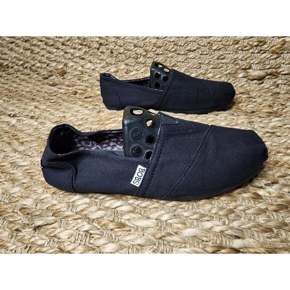 New! BOBS SKECHERS Plush Peace and Love Black Comfort Shoes Flats Women's 7 W - Picture 5 of 12